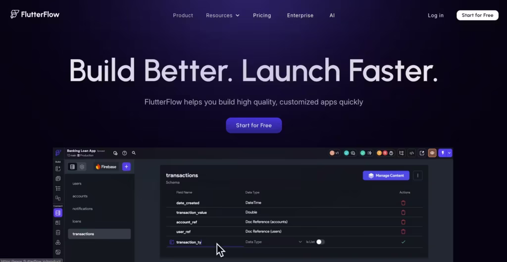 Flutterflow - Best Vibe Coding Platforms