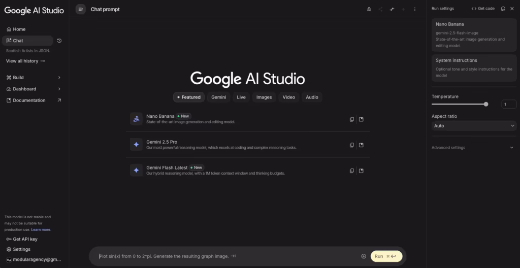 Google AI Studio - Best Vibe Coding Platforms
