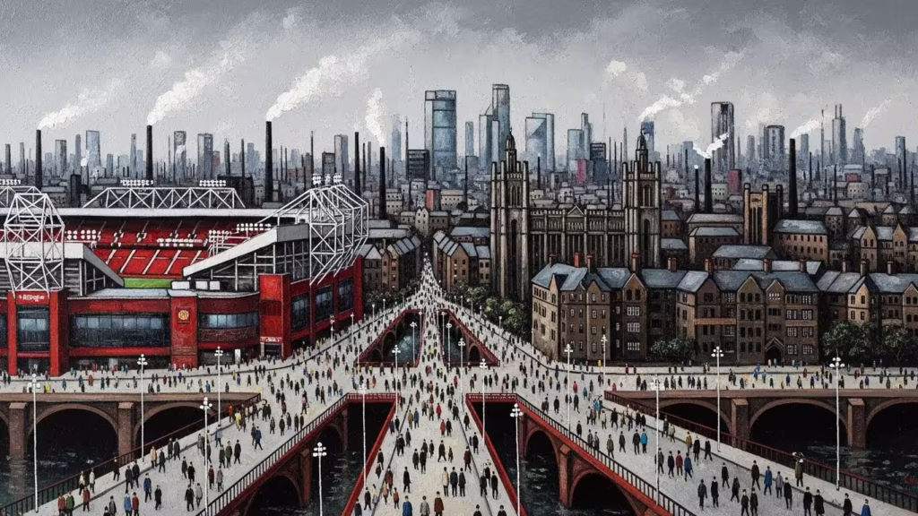 Old Trafford - Manchester - Lowry Painting - Manchester Design