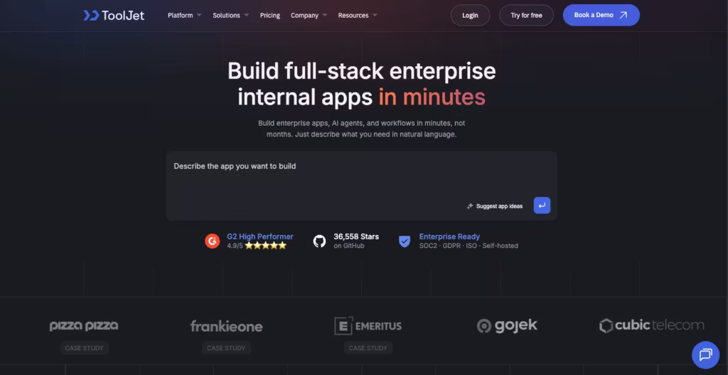 Tooljet - Best Vibe Coding Platforms