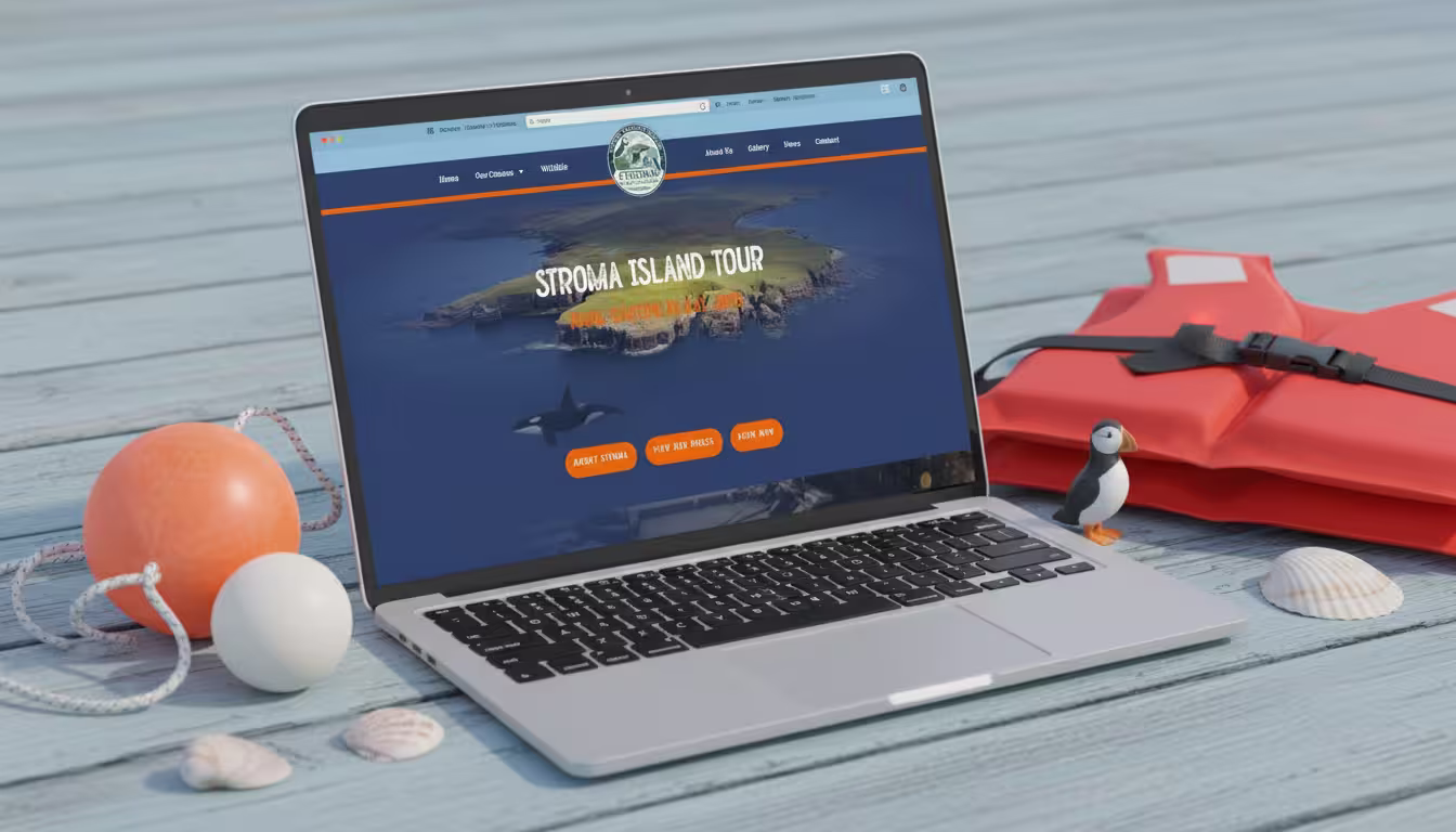 Stroma Island Tour Web Design