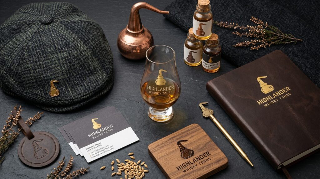 Highlander Whisky Tours Branding