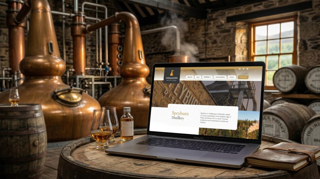 Highlander Whisky Tours Web Design